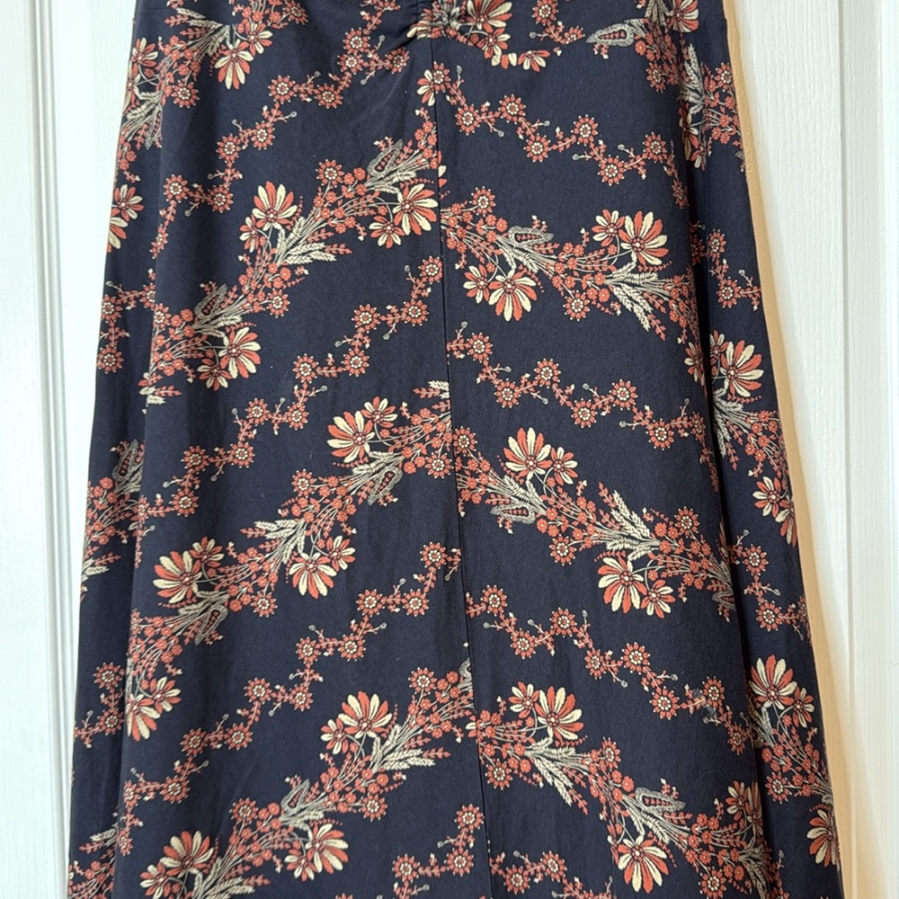 Patagonia Organic Cotton Convertible Dress Navy Blur Floral Large - Picture 3 of 12